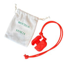 Bottega Rubberized Intrecciato AirPods Case Orange