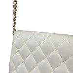 Chanel White Quilted Leather Side-Packs Dual Shoulder Bag 2019