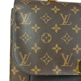 Louis Vuitton Black Leather/ Monogram Marignan 2Way Bag
