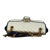 Gucci GG Marmont Cream & Navy Flap Bag