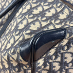 Christian Dior Vintage Navy Blue Trotter Boston Bag