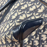 Christian Dior Vintage Navy Blue Trotter Boston Bag