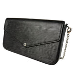 Louis Vuitton Black Epi Leather Felicie Pochette