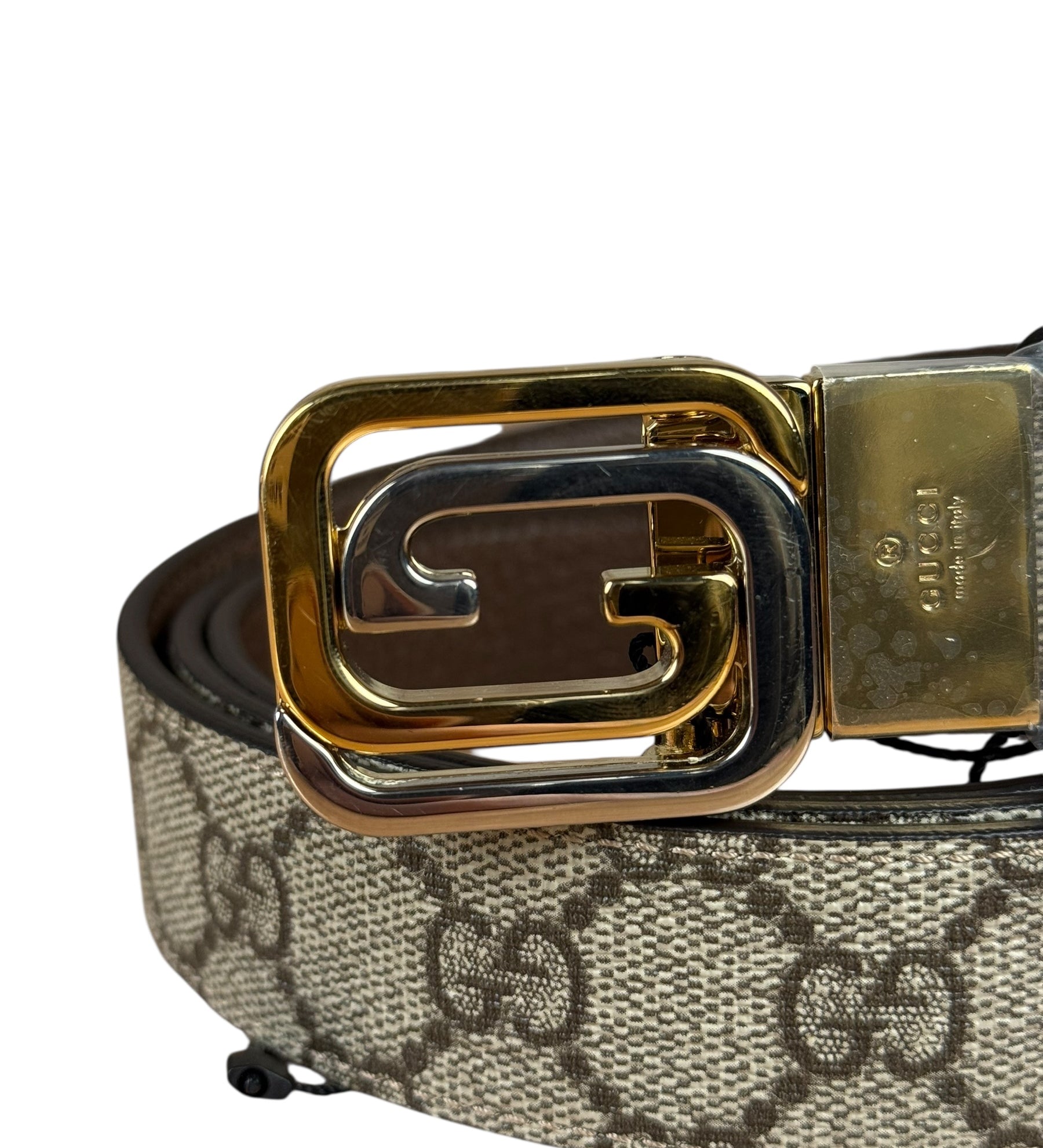 Gucci GG Buckle Belt Reversible Supreme