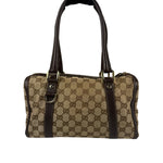 Gucci GG Canvas Top Handle Mini Boston Handbag