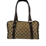 Gucci GG Canvas Top Handle Mini Boston Handbag