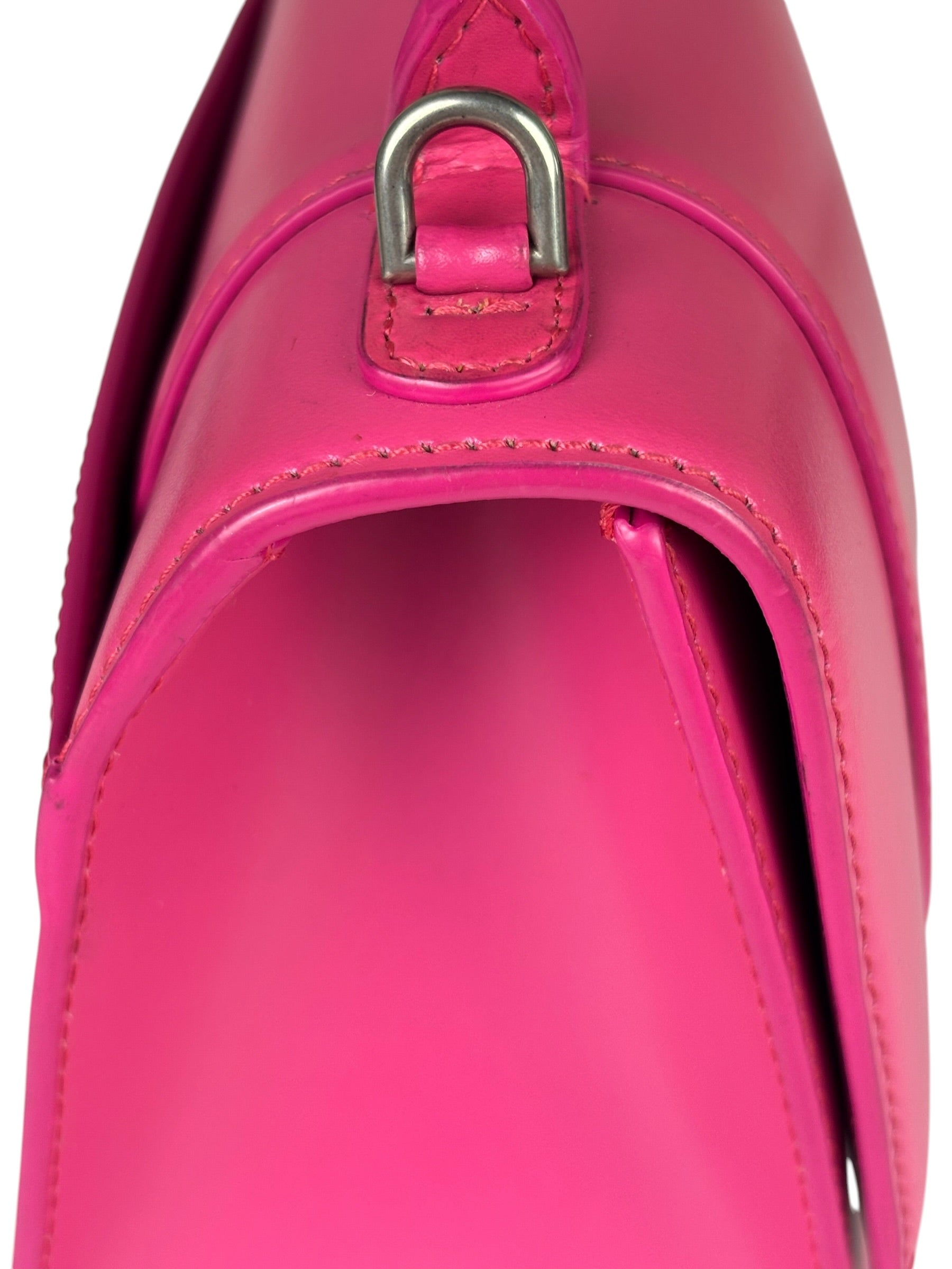 Balenciaga Pink Leather Hourglass Two-Way Bag