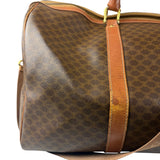 Celine Vintage Macadam Print Boston Bag