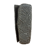 YSL Black Raffia Leather Trim Jamie Chain Shoulder Bag