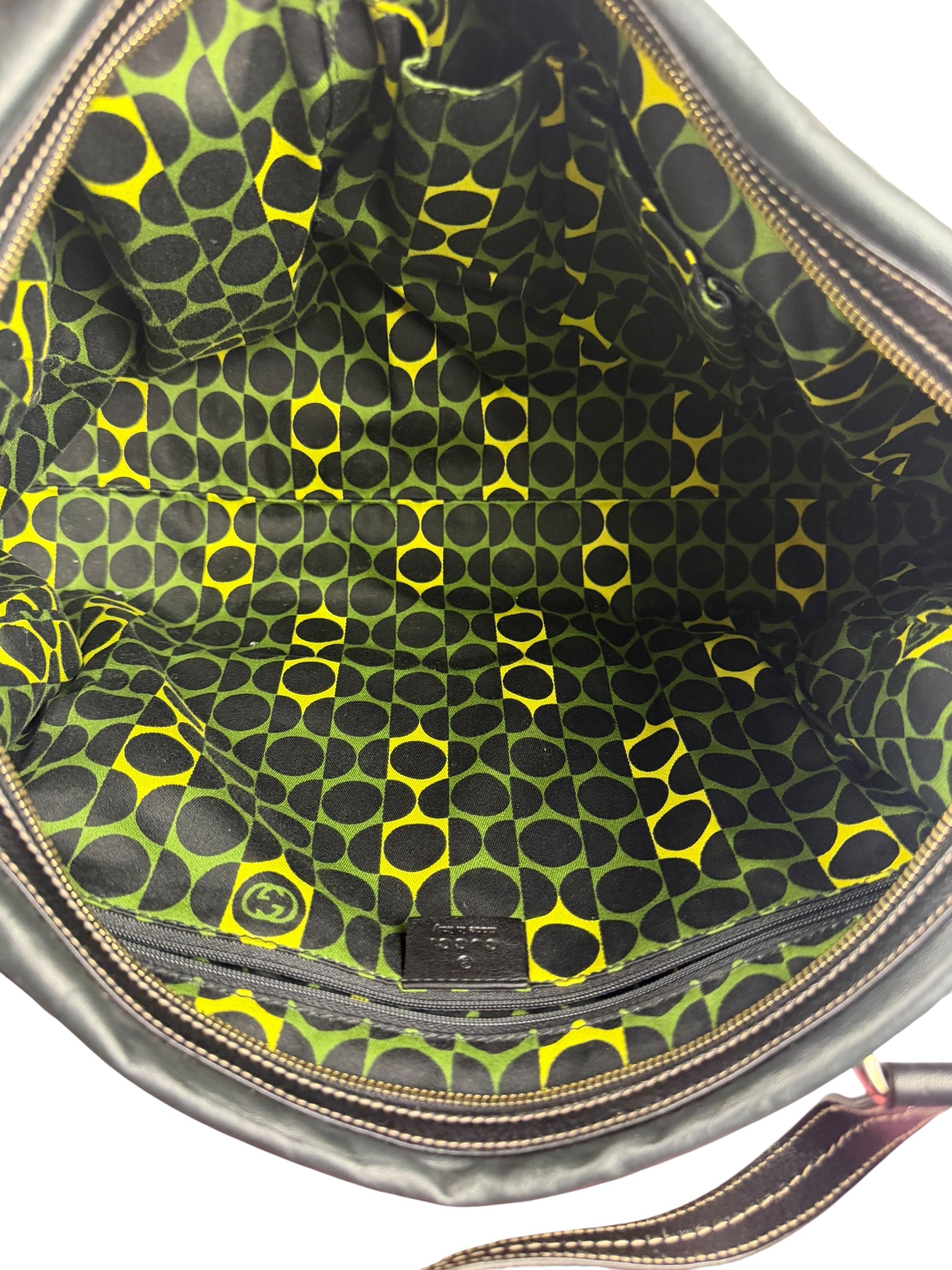 Gucci Bicolor Leather Duchessa Boston Bag