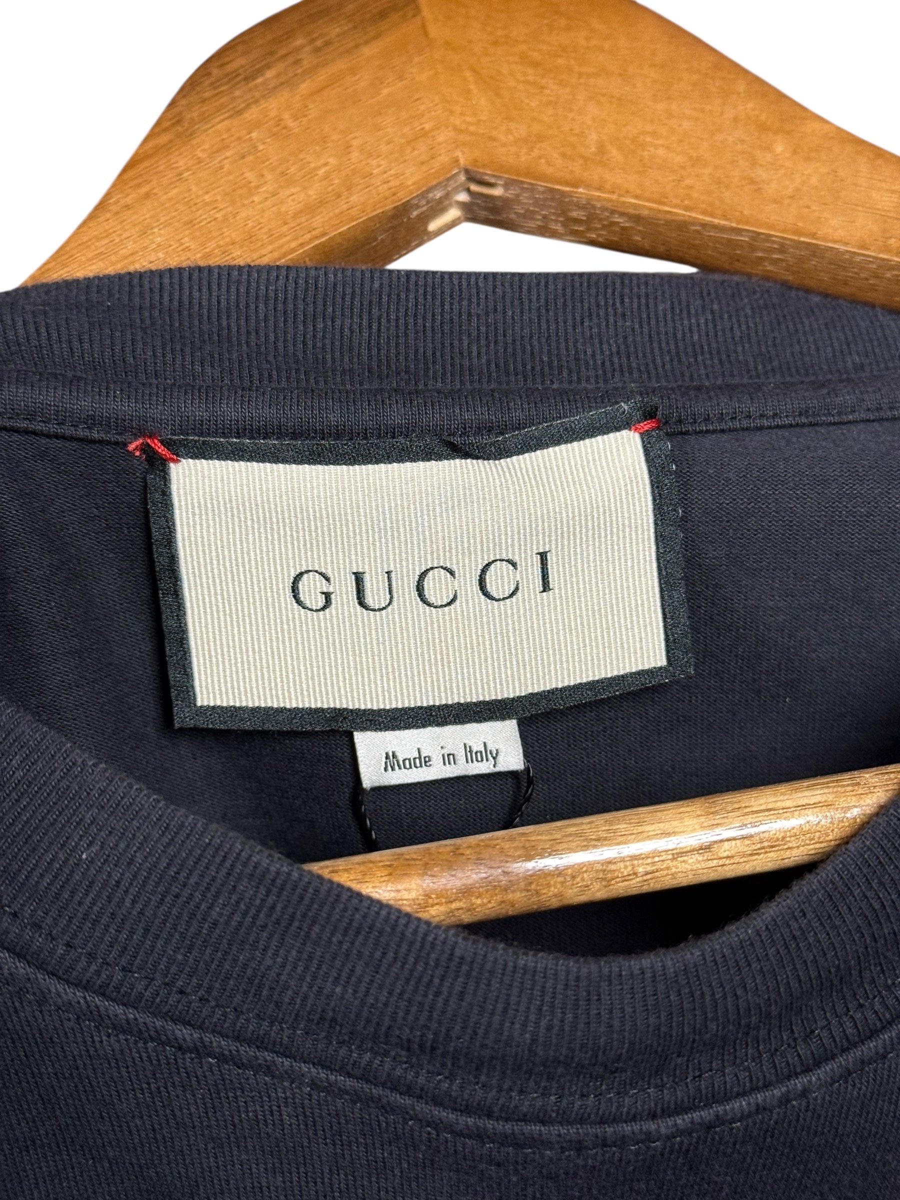 Gucci Split Logo Black Tee