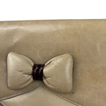 Bally Leather Bow Clutch