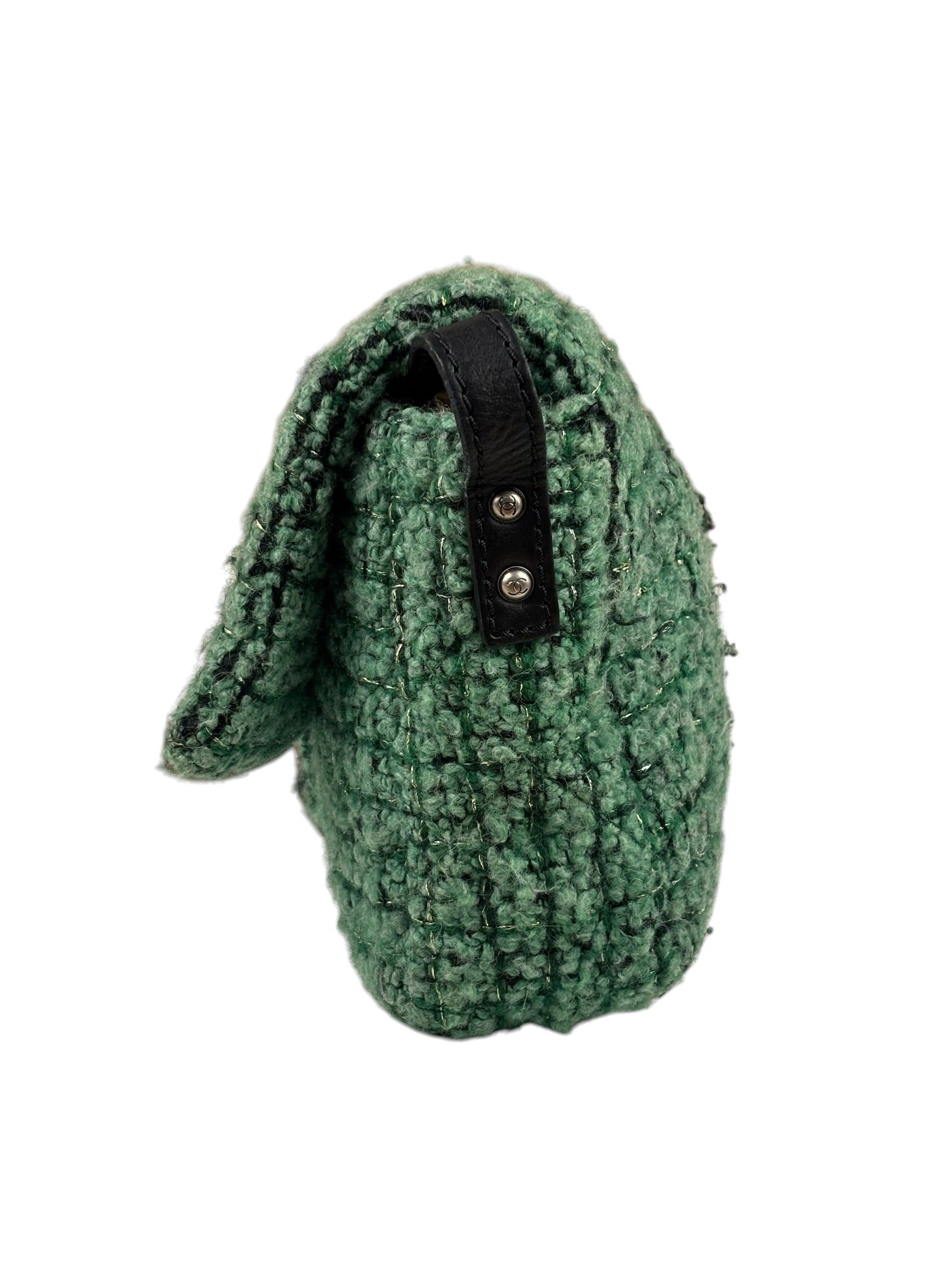 Chanel Green Tweed Easy Reissue Flap Bag 2009