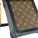 Louis Vuitton Black Monogram Vertical Trunk Pochette