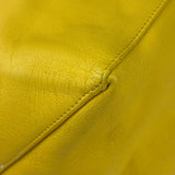 Celine Yellow/Black Leather Horizontal Cabas Tote