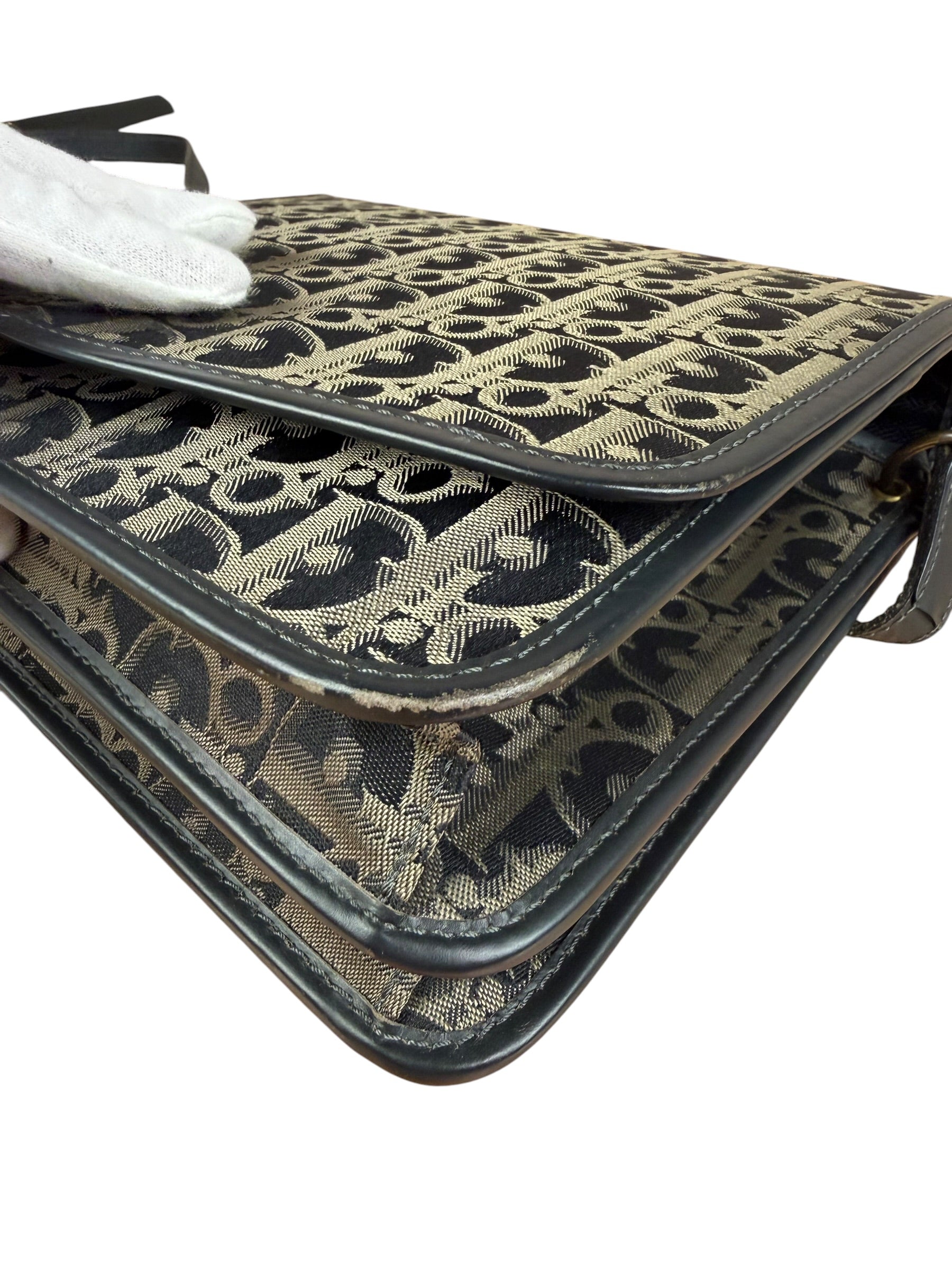 Christian Dior Vintage Monogram Trotter Messenger Bag