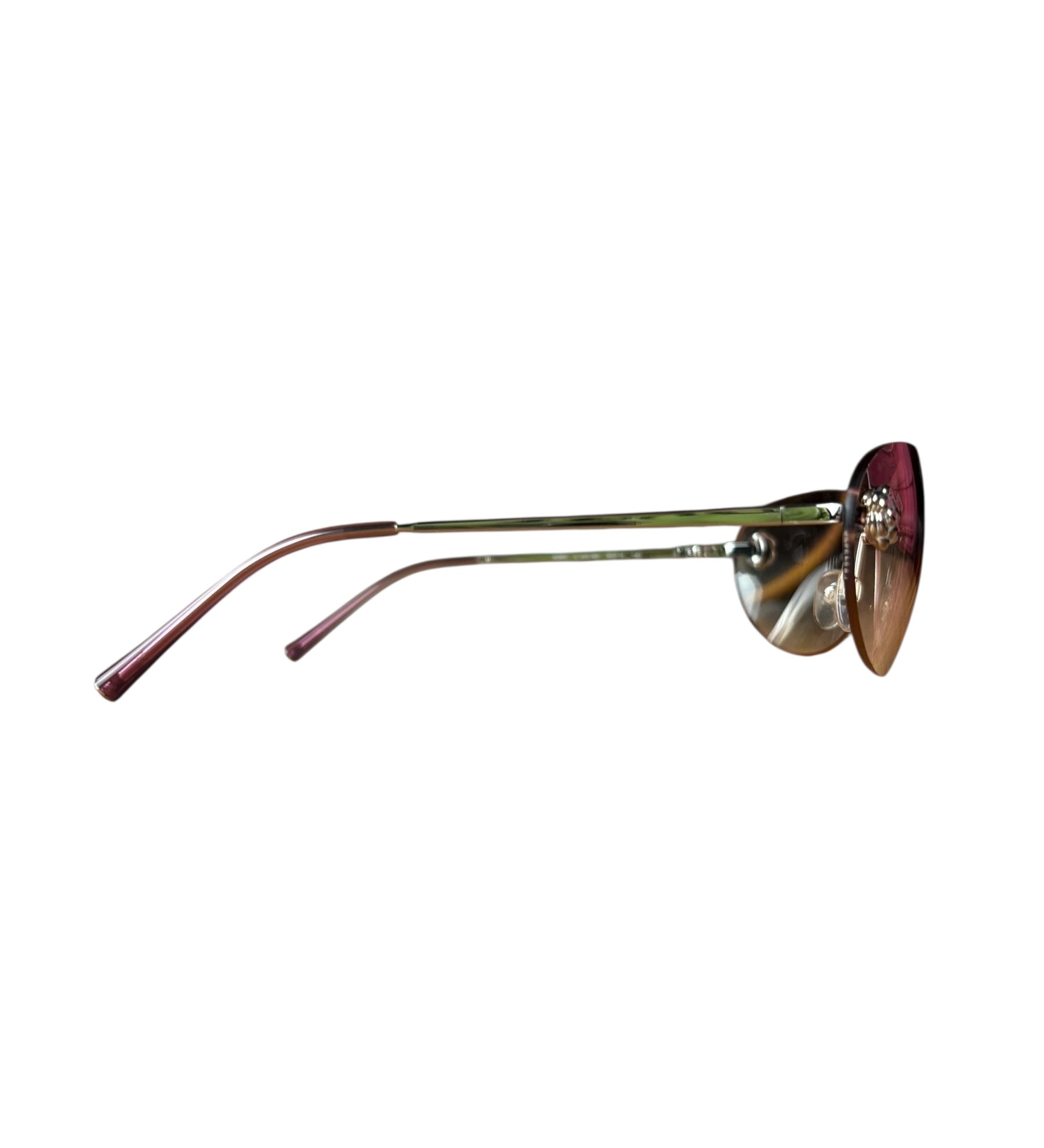 Chanel Pink Floral Frameless Sunglasses