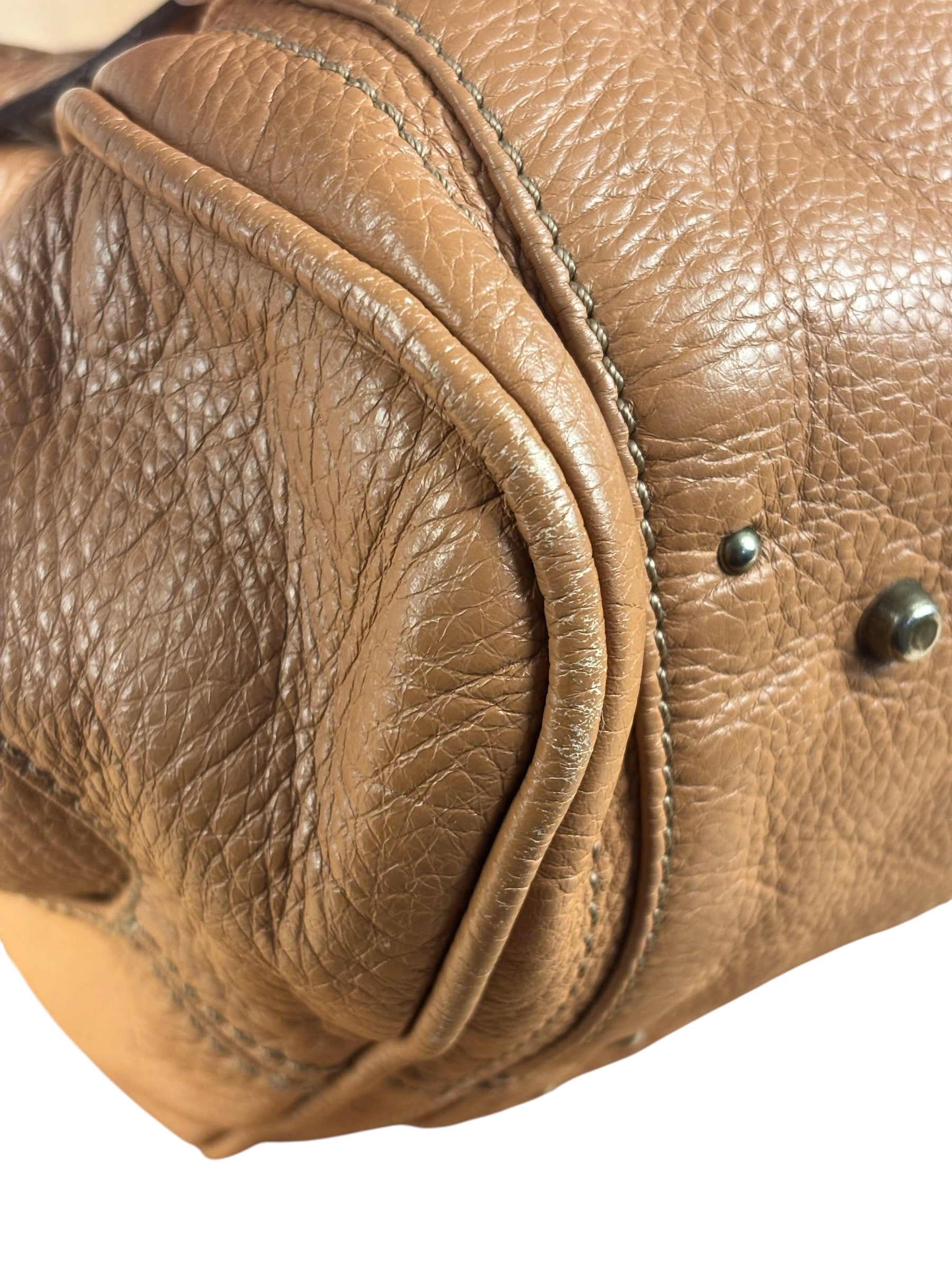 Chloe Vintage Tan Leather Paddington Shoulder Bag