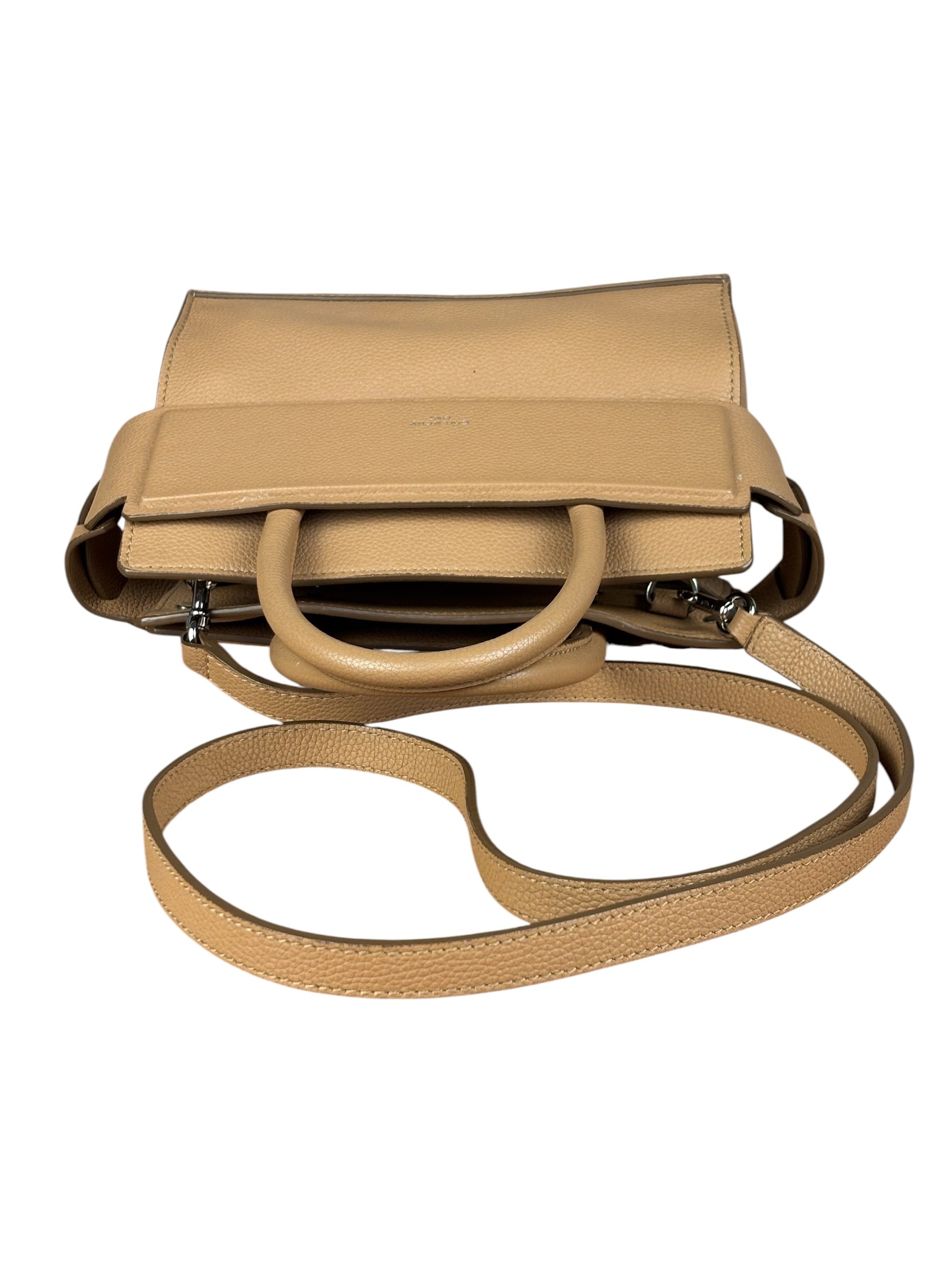 Givenchy Nude Brown Leather Mini Two-Way Handbag