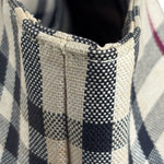 Burberry Vintage Canvas House Check Tote Bag