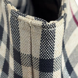 Burberry Vintage Canvas House Check Tote Bag