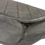 Chanel Black Quilted Satin Shoulder Bag