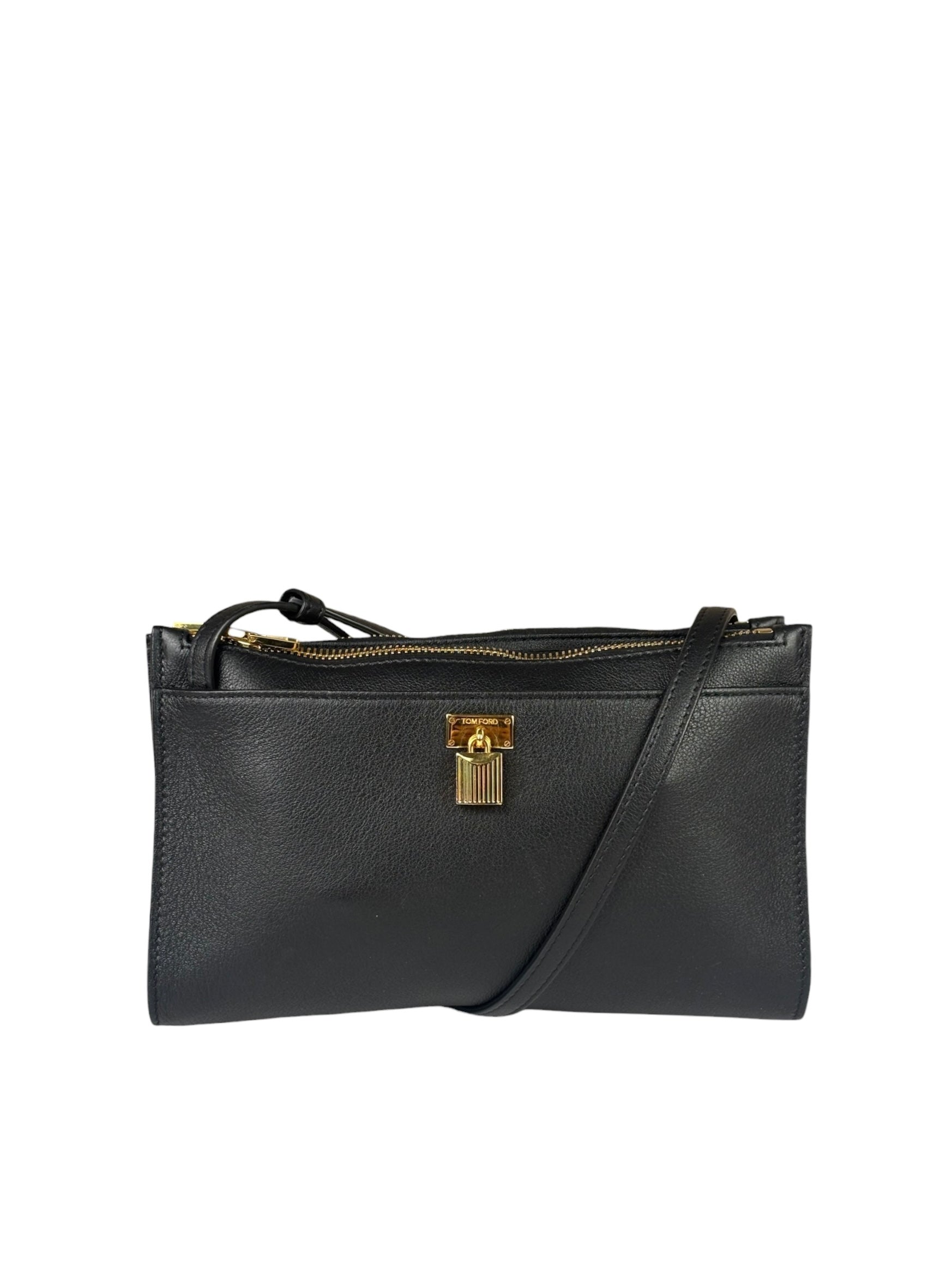 Tom Ford Black Padlock Mini Crossbody