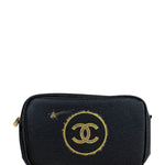 Chanel Beauty Sparkle Black Cosmetic Pouch