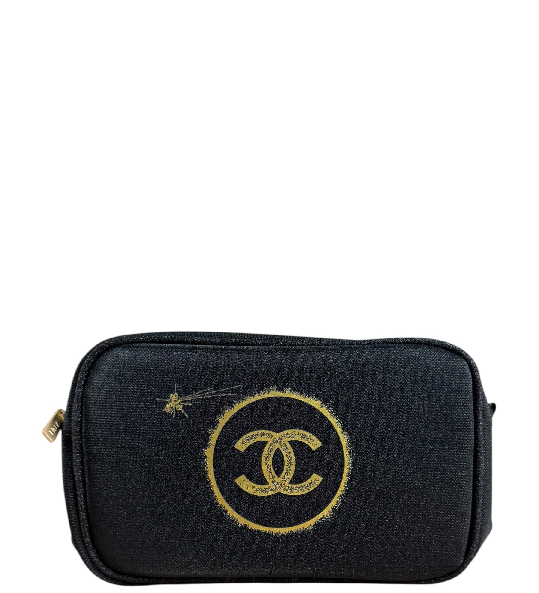 Chanel Beauty Sparkle Black Cosmetic Pouch