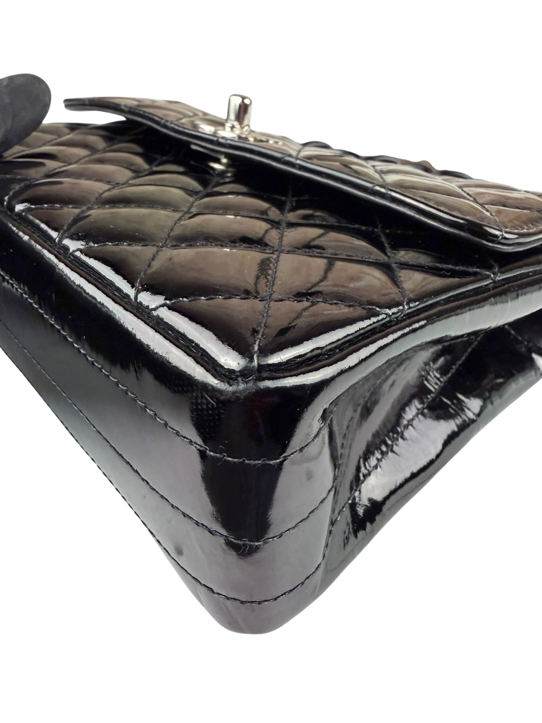 Chanel Vintage Black Leather In The Business Flap Handbag 1996