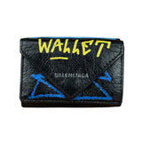 Balenciaga Grafitti Trifold Wallet