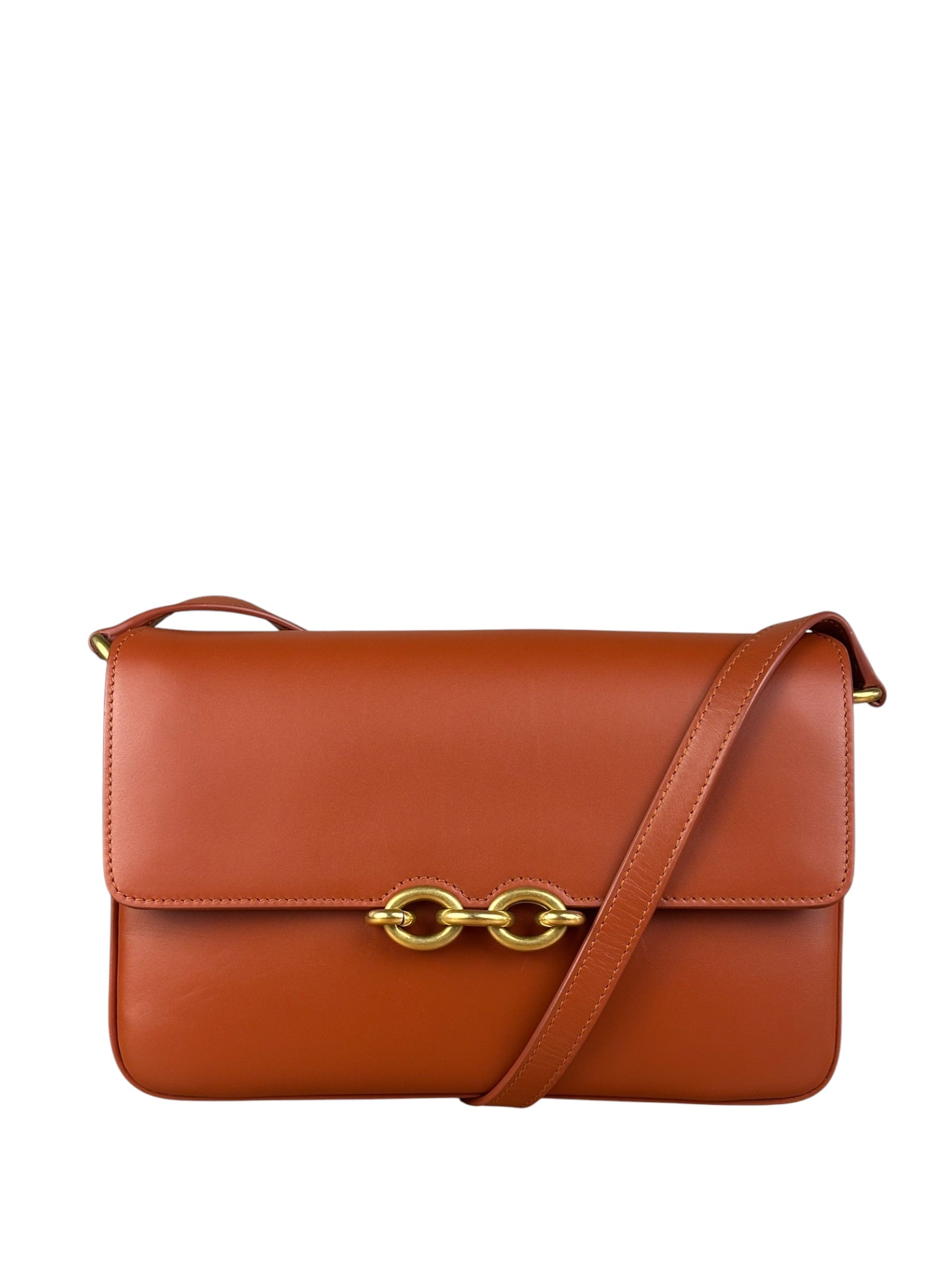 Saint Laurent Burnt Orange Le Maillon Shoulder Bag