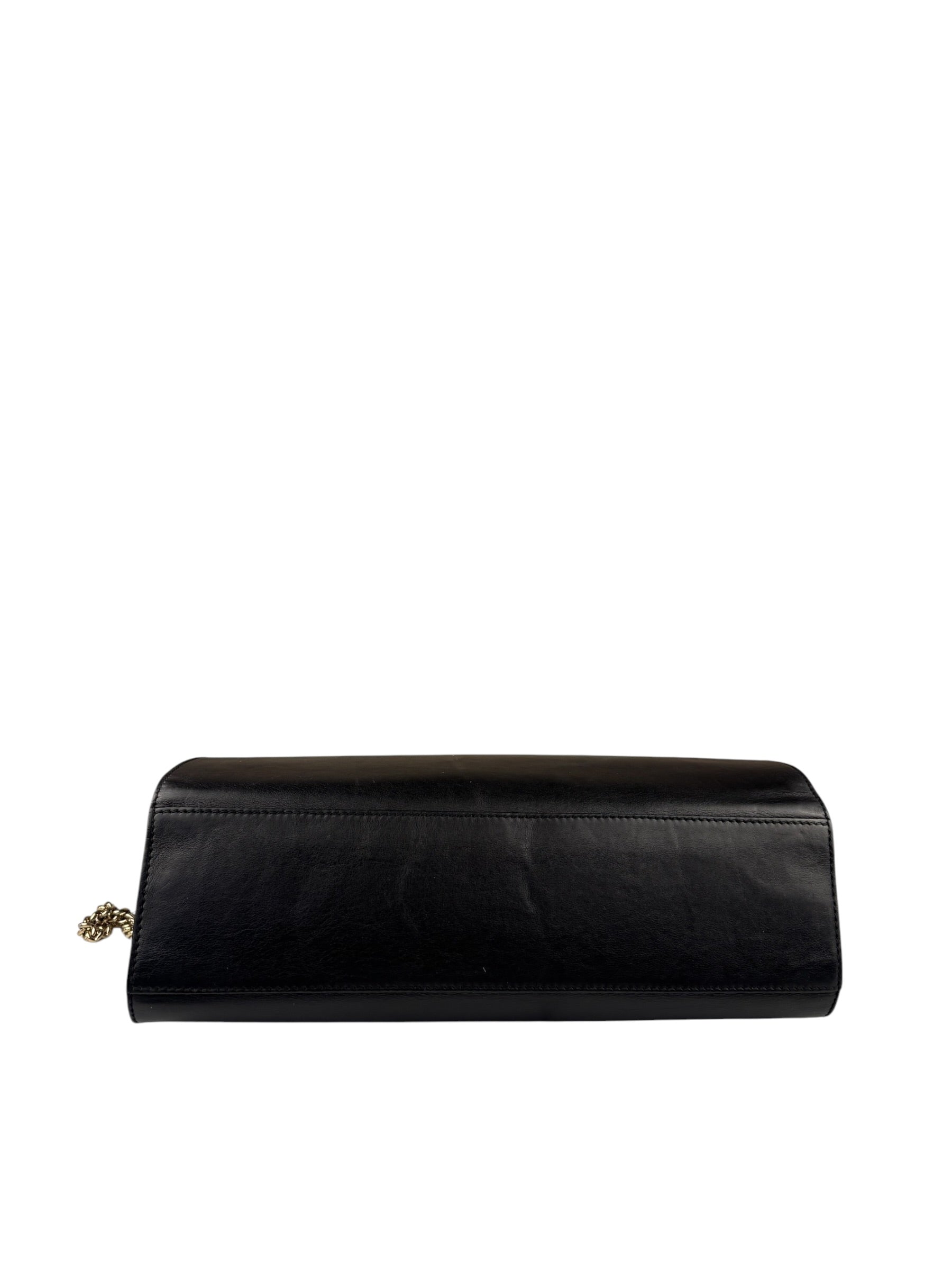 Gucci Black Leather Large Emily Shoulder Bag