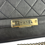 Chanel Black Leather Paris-Cuba Click Flap Bag 2017