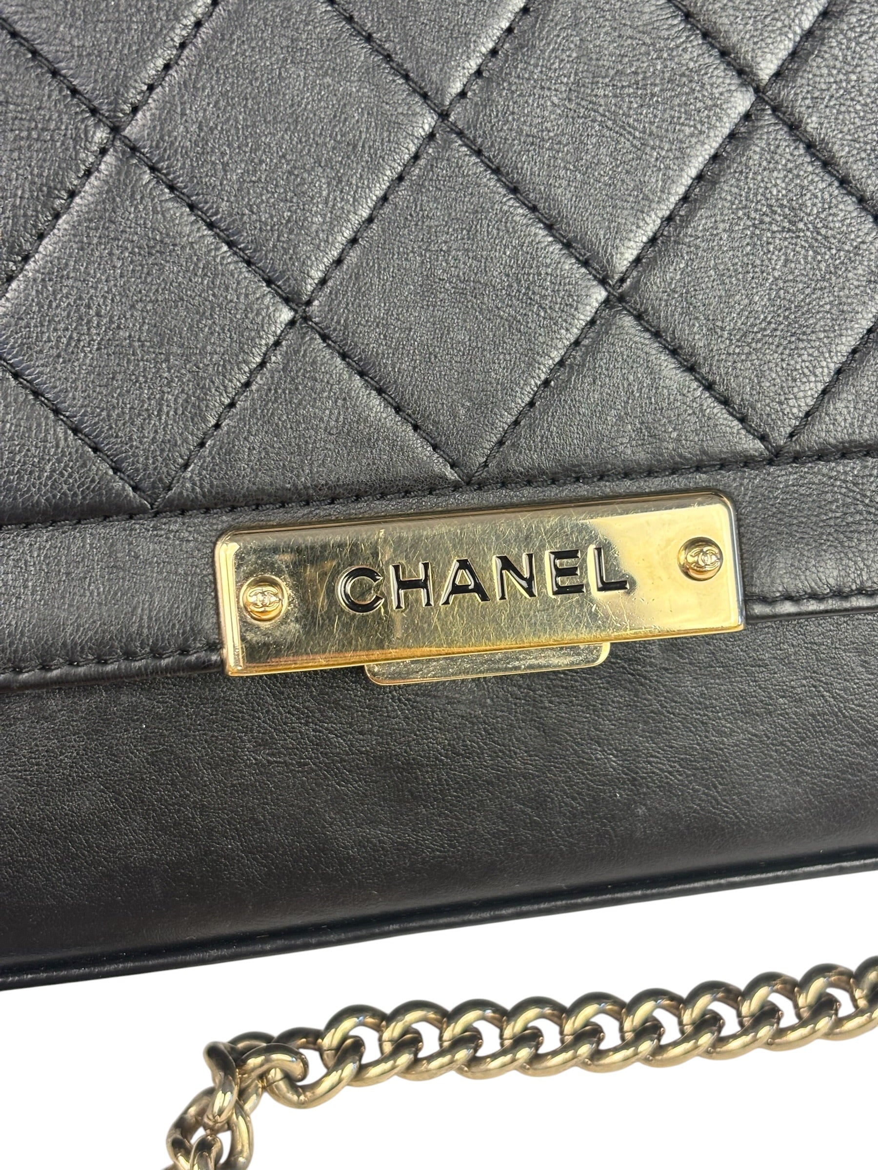 Chanel Black Leather Paris-Cuba Click Flap Bag 2017