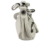 Balenciaga White Lambskin Le Cagole Shoulder Bag