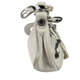 Balenciaga White Lambskin Le Cagole Shoulder Bag