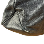 Balenciaga Vintage Black Leather Classic Square Zip Shoulder Tote Bag