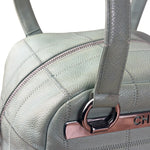 Chanel Light Green Quilt LAX Leather Bowler Bag 2004