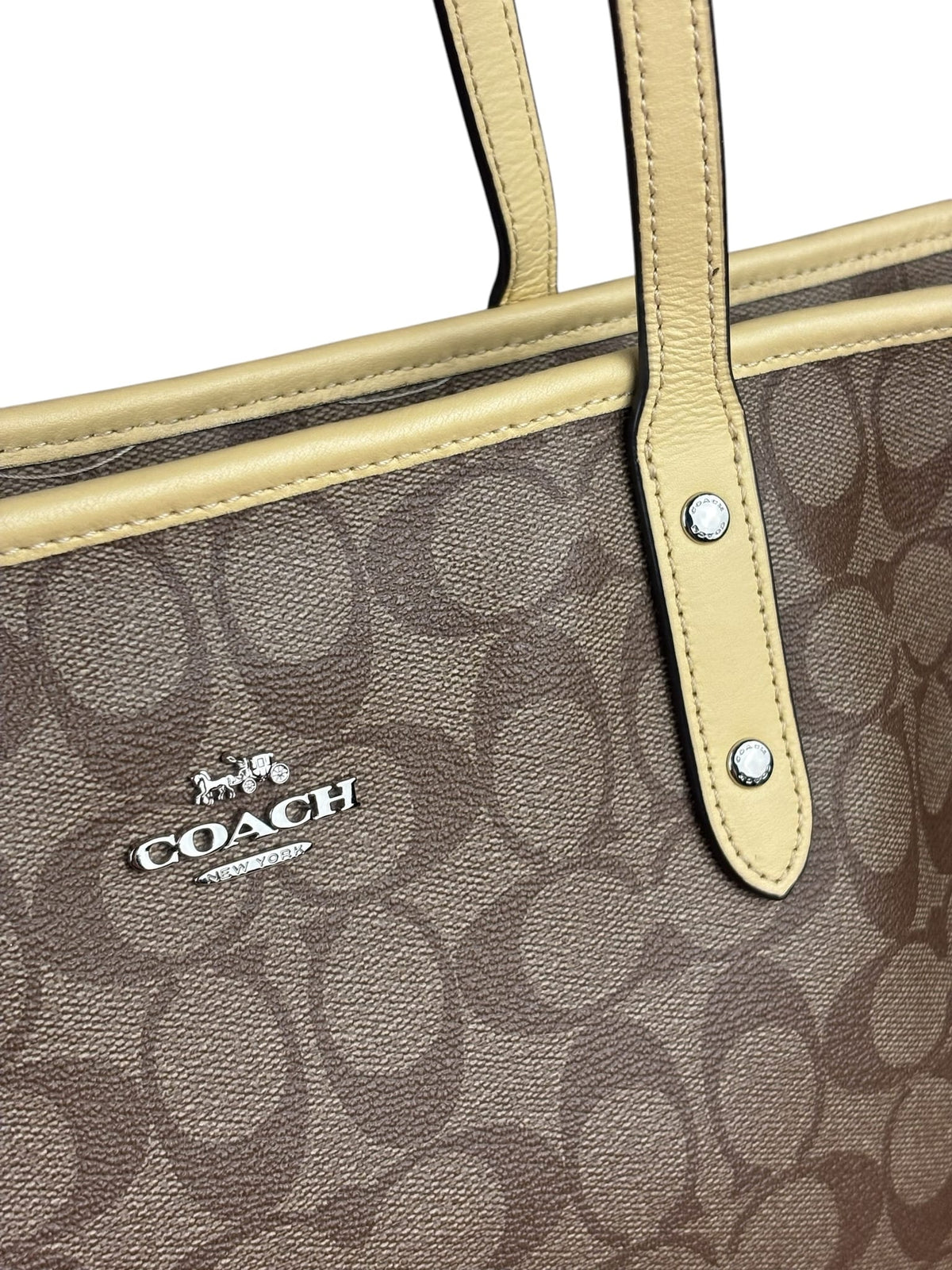Coach Beige/Brown CC City Tote
