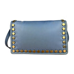 Prada Nylon Blue Studded Crossbody Bag