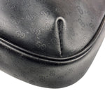 Gucci Vintage Micro GG Black Leather Shoulder Bag