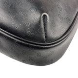 Gucci Vintage Micro GG Black Leather Shoulder Bag