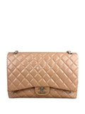 Chanel Patent Nude Quilted Jumbo Flap 2011