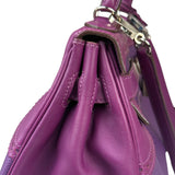 Hermes Kelly 35 Purple Ghillies Swift Togo Leather Handbag 2015