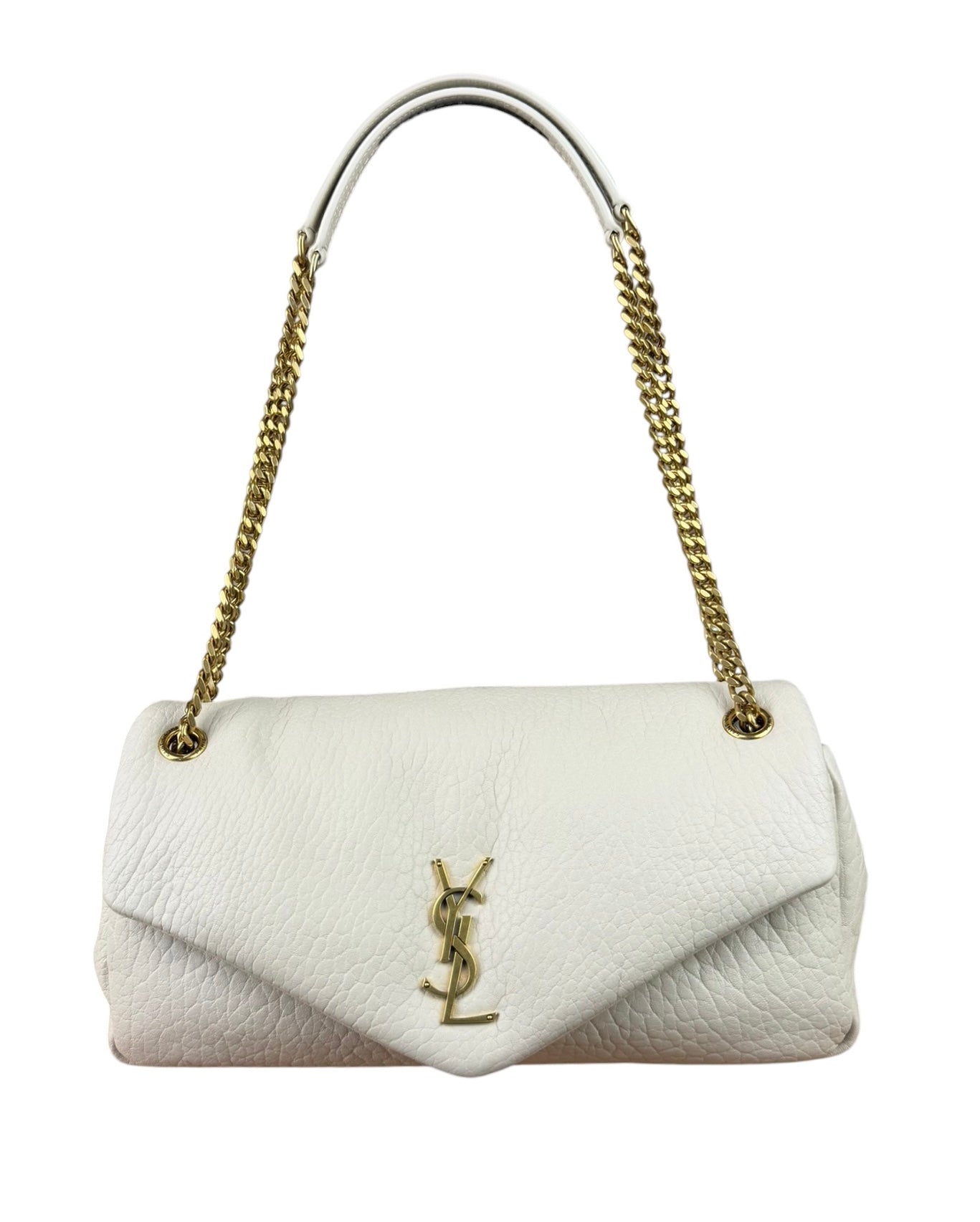 YSL Calypso Crema Soft Flap Bag