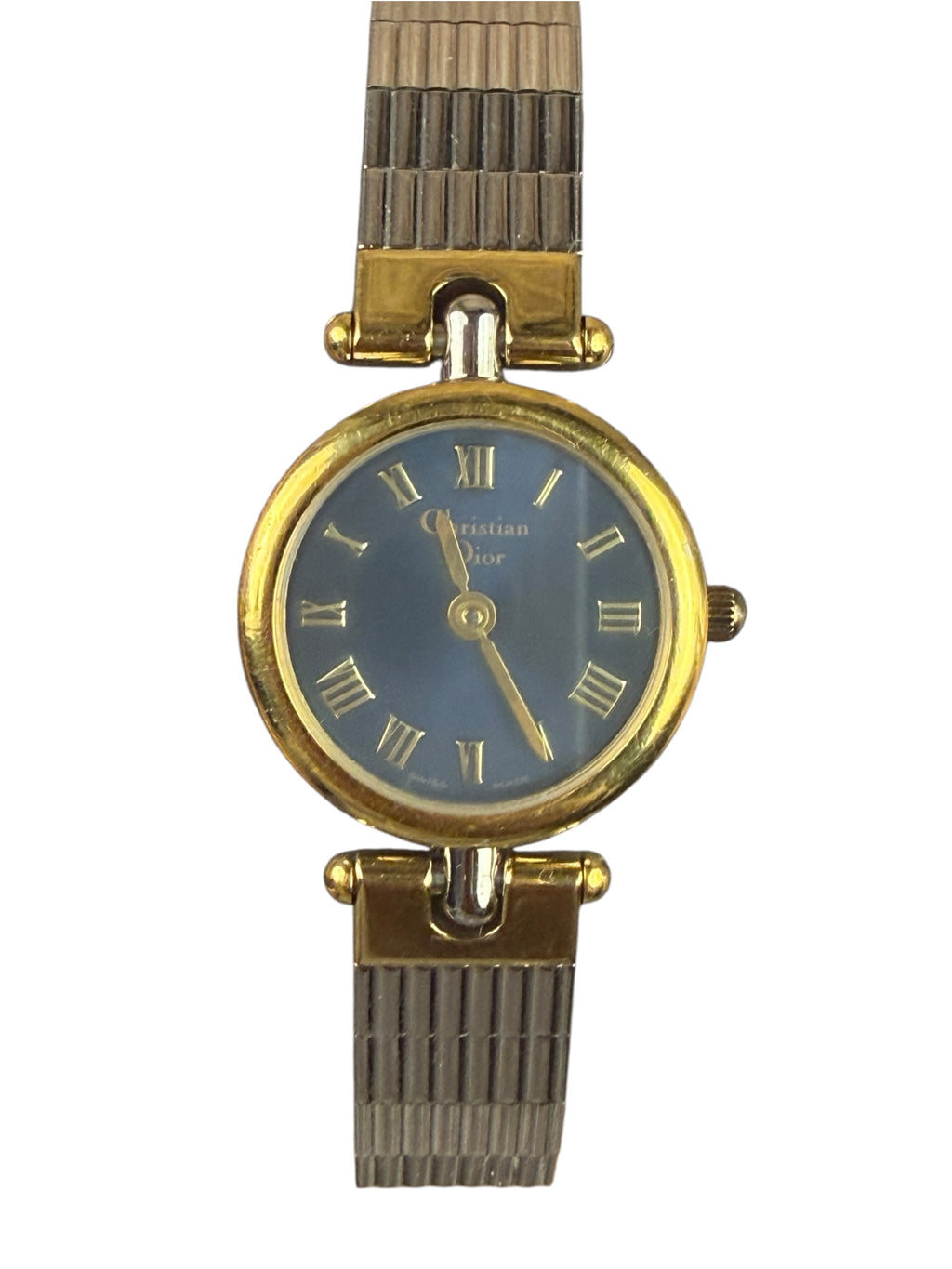 Christian Dior Blue Roman Numeral Dial 2-Tone