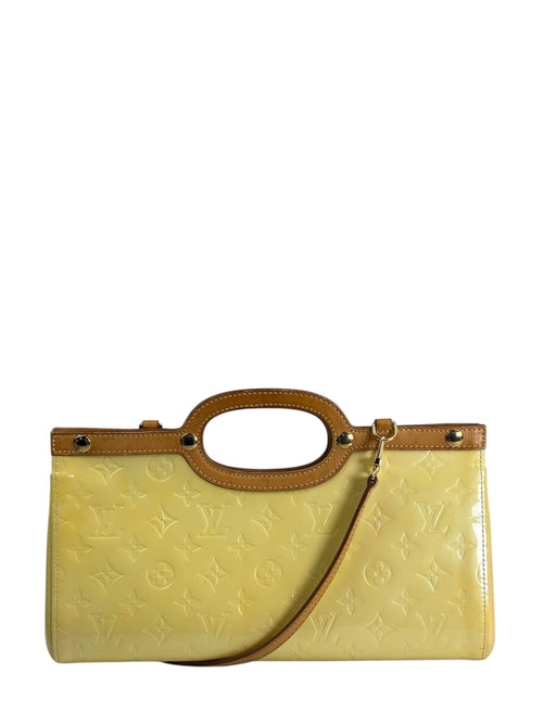 Louis Vuitton Yellow Vernis Roxbury Drive Two-Way Bag