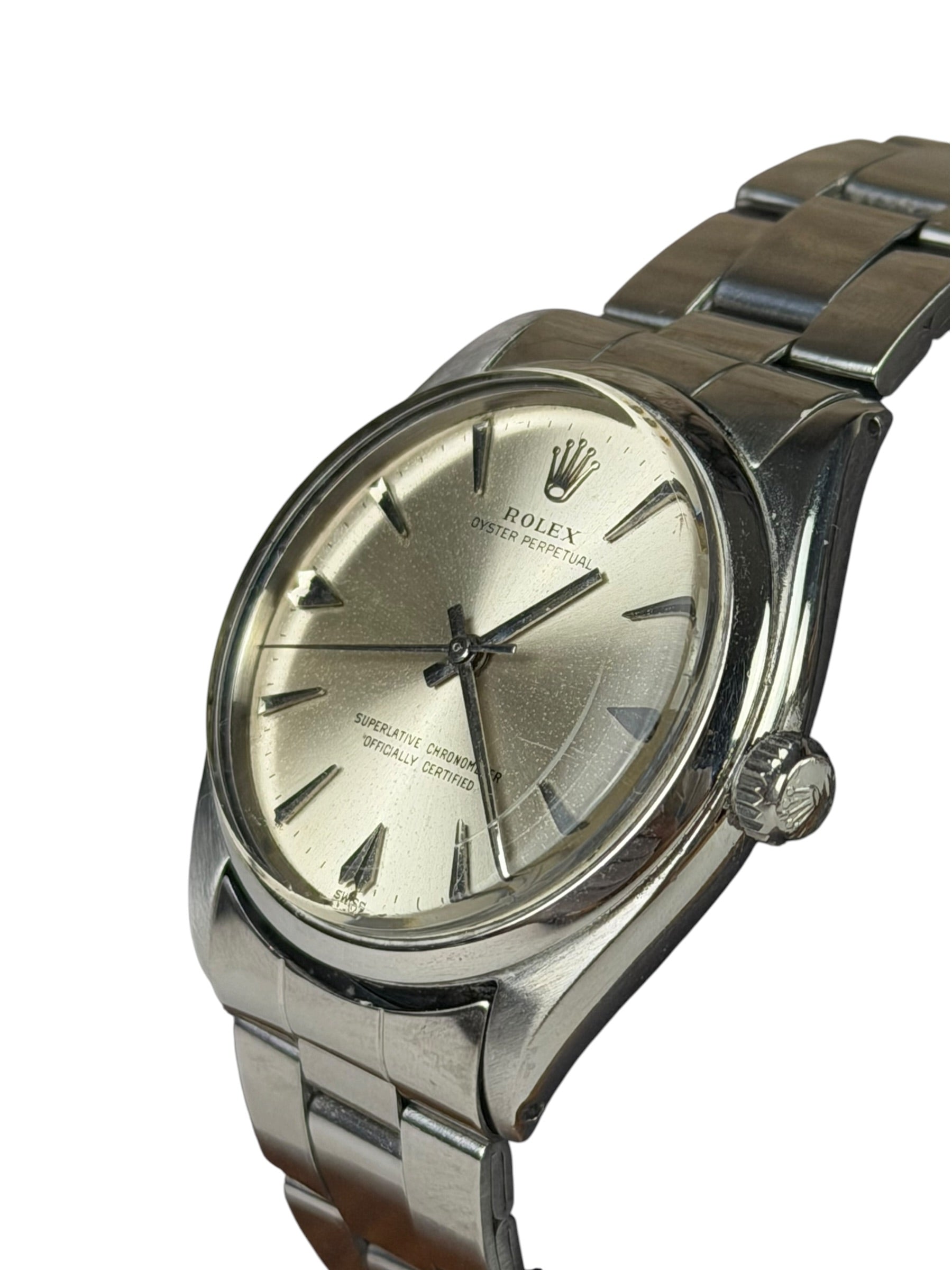 Rolex 1002 Oyster Perpetual Silver Dial 34mm 1959