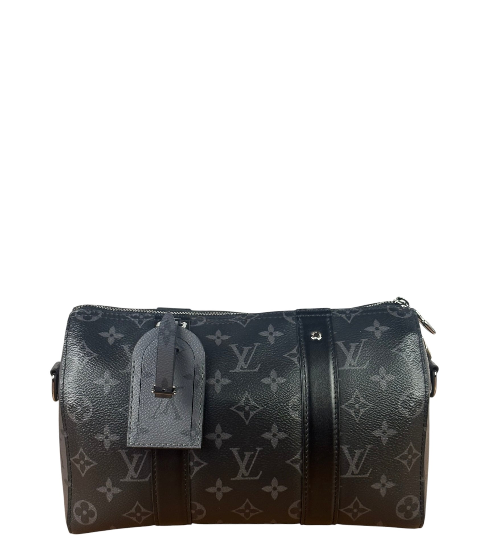 Louis Vuitton Black/Grey Monogram Eclipse City Keepall